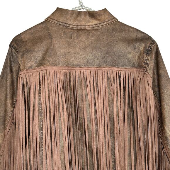 Idyllwind Miranda Lambert Fringe Jacket Womens Small Fringe‎ Western Boho Chic - Picture 3 of 14
